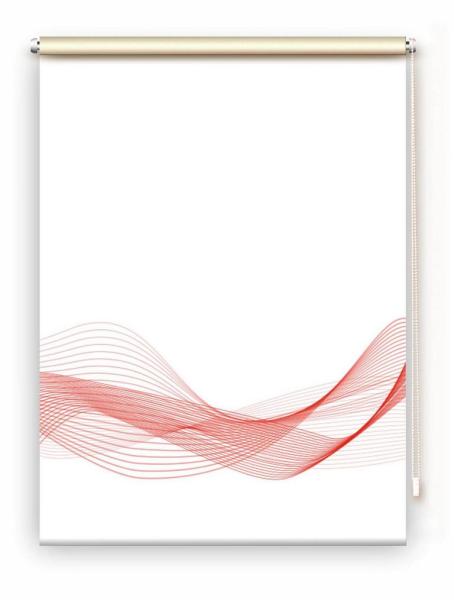 Rollo Stream Horizon rot, Rollo, Motivrollo, Rollo mit Druck, Fotorollo, bedrucktes Rollo, Fensterrollo,verdunkelndes Rollo, Sonnenschutz Rollo